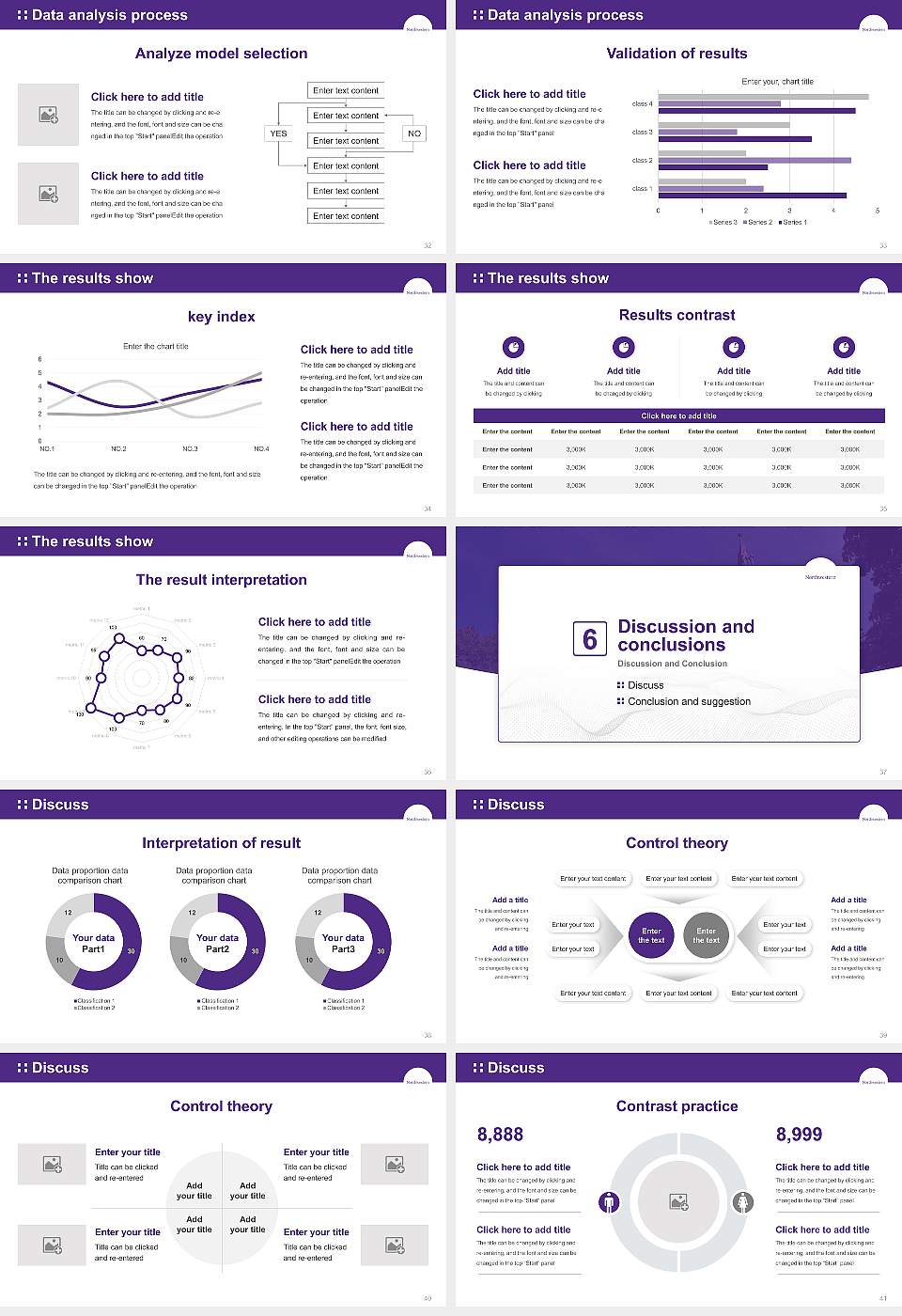 Northwestern University Graduation Thesis Defense PPT Template16:9 ratio PPT effect preview image5