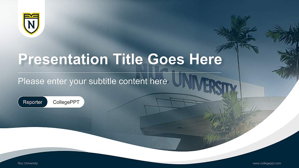 Nuc University Lecture Sharing and Networking Event PPT Template16:9 ratio PPT effect preview image