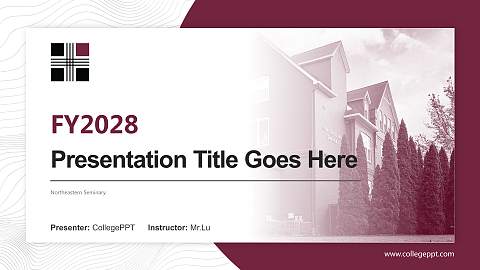 Northeastern Seminary Academic Presentation/Research Findings Report PPT Template