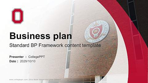 Ohio State University-Lima Campus Competition/Entrepreneurship Contest PPT Template