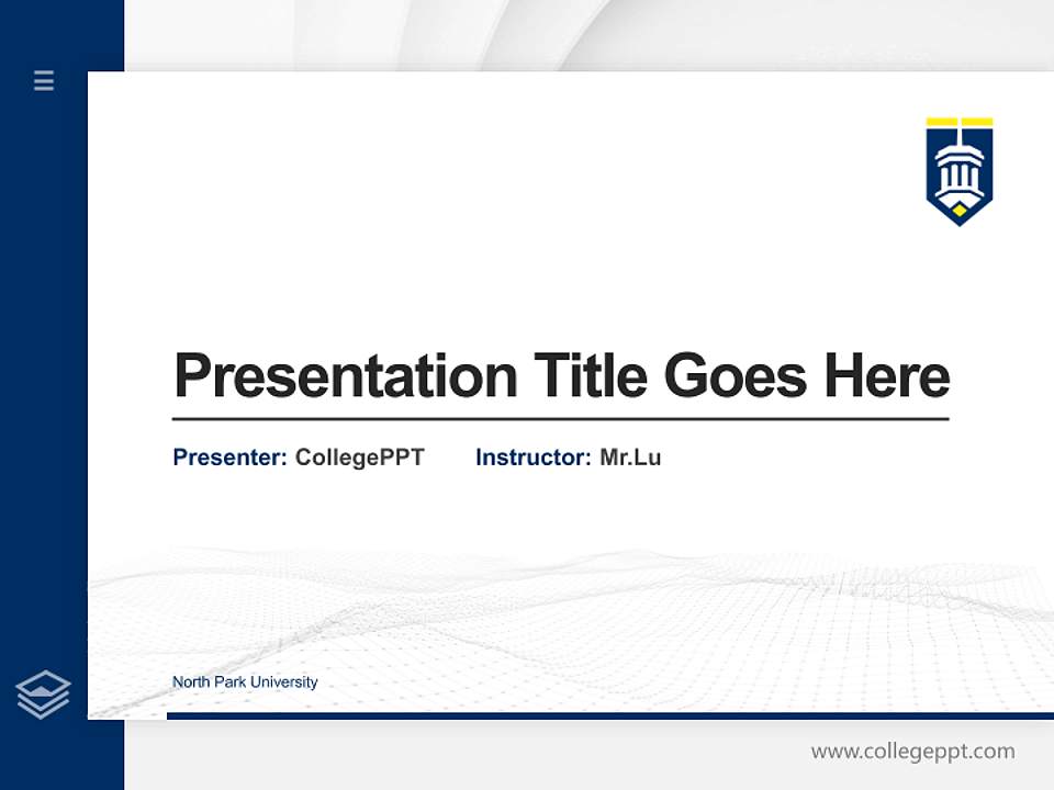 North Park University Thesis Proposal/Graduation Defense PPT Template4:3 ratio PPT effect preview image5
