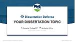 Northern Vermont University Graduation Thesis Defense PPT Template