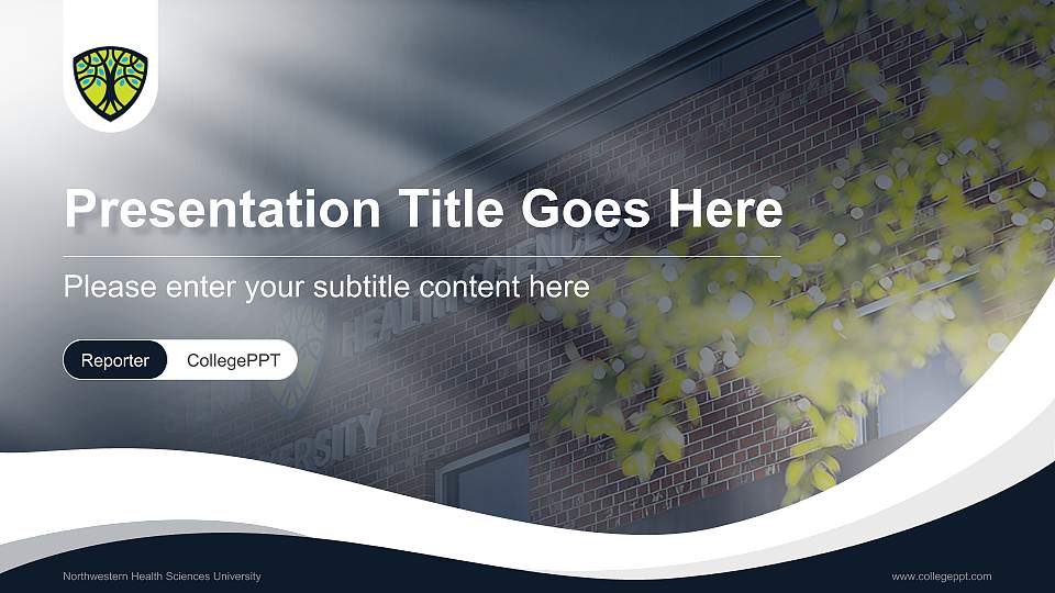 Northwestern Health Sciences University Lecture Sharing and Networking Event PPT Template16:9 ratio PPT effect preview image