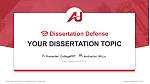 Nyack College Graduation Thesis Defense PPT Template