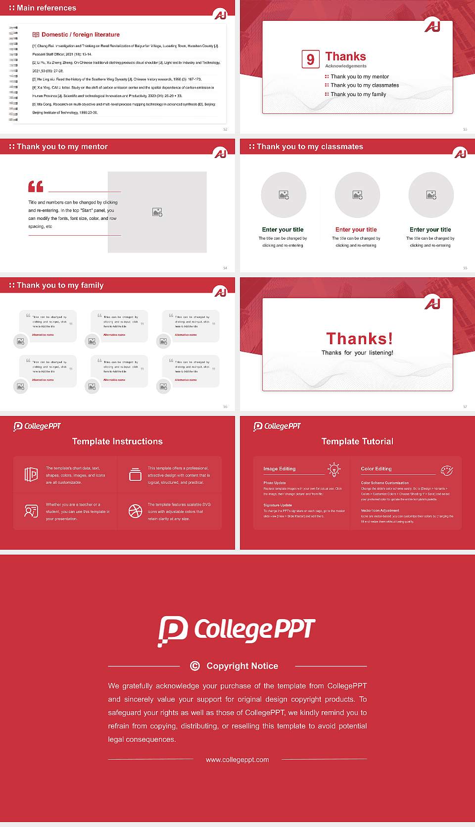 Nyack College Graduation Thesis Defense PPT Template16:9 ratio PPT effect preview image7