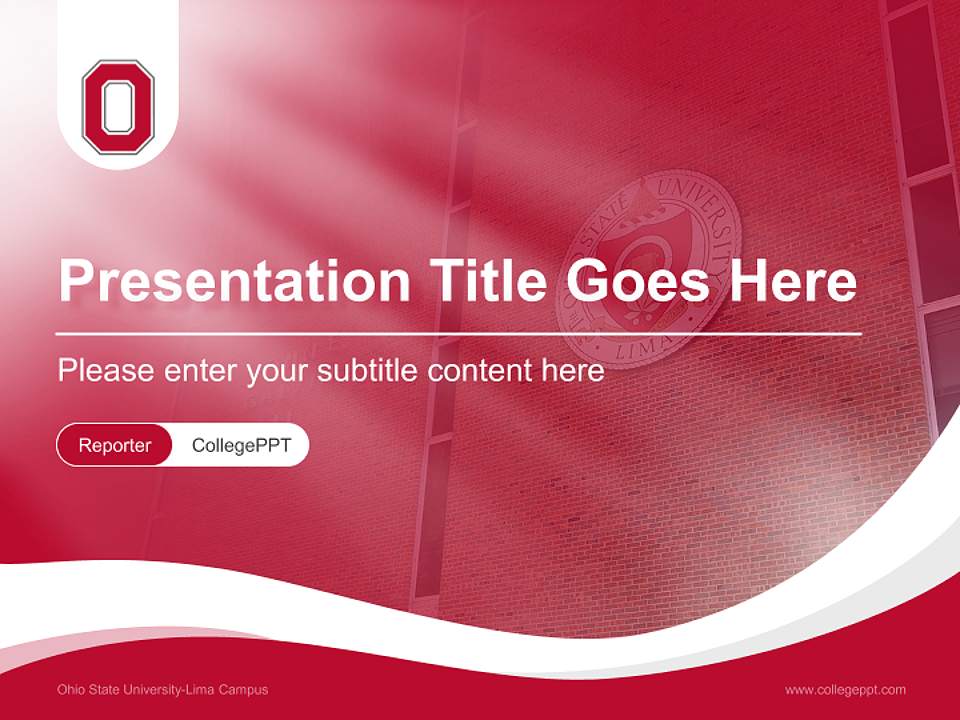 Ohio State University-Lima Campus Lecture Sharing and Networking Event PPT Template4:3 ratio PPT effect preview image4