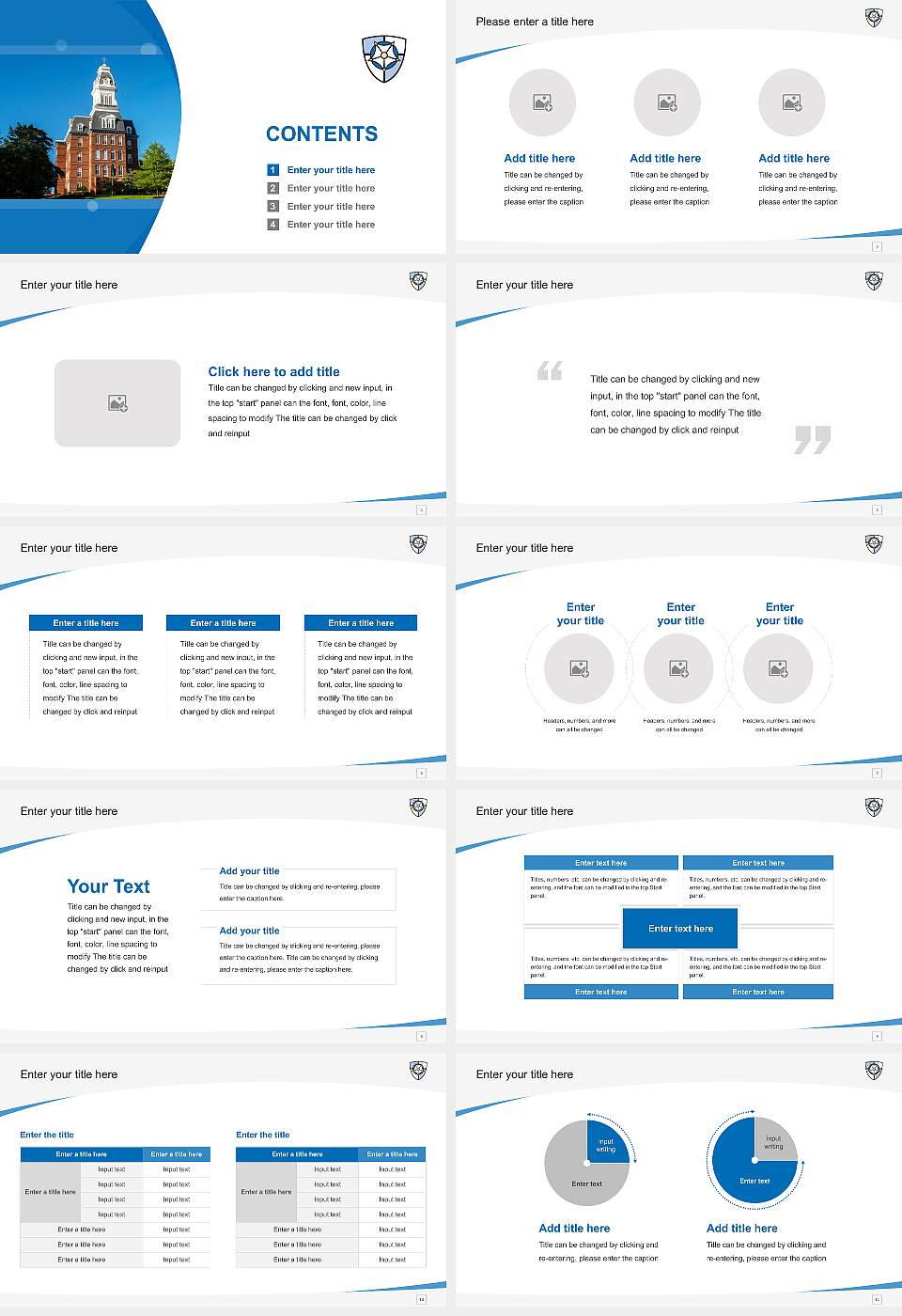 Notre Dame of Maryland University Course/Courseware Creation PPT Template16:9 ratio PPT effect preview image2