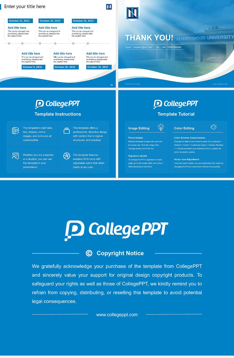 Northwood University Lecture Sharing and Networking Event PPT Template4:3 ratio PPT effect preview image4