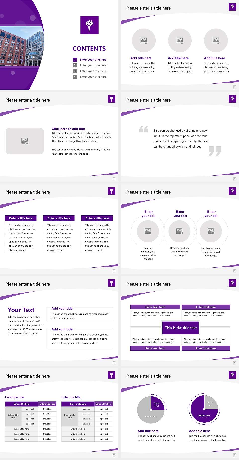 New York University Course/Courseware Creation PPT Template4:3 ratio PPT effect preview image2