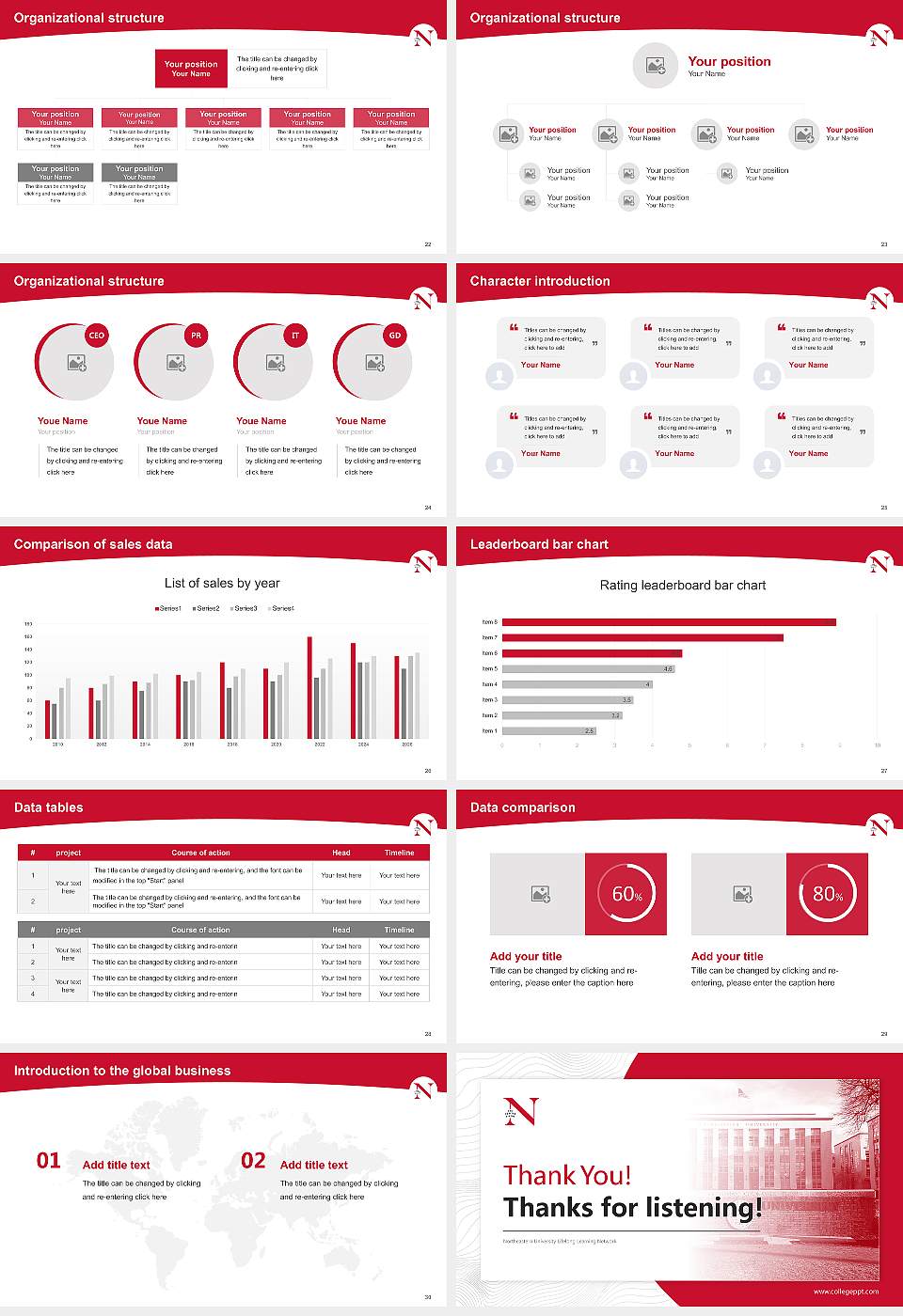 Northeastern University Lifelong Learning Network Academic Presentation/Research Findings Report PPT Template16:9 ratio PPT effect preview image4