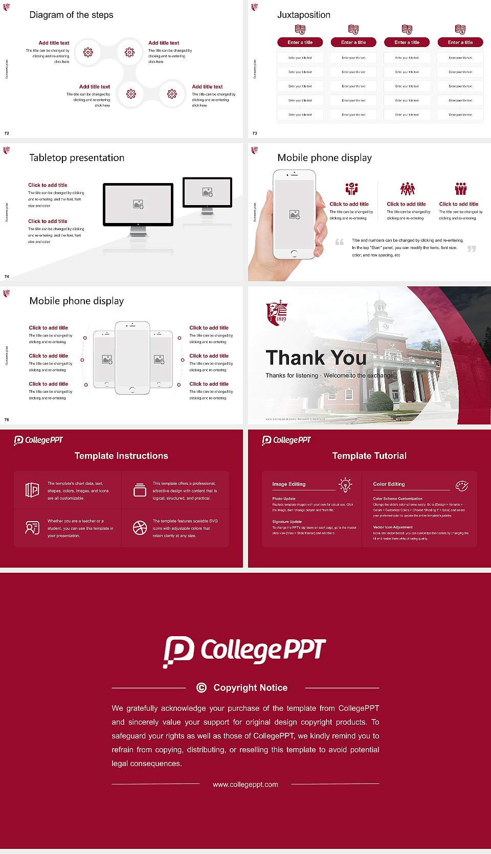 Norwich University Competition/Entrepreneurship Contest PPT Template16:9 ratio PPT effect preview image9