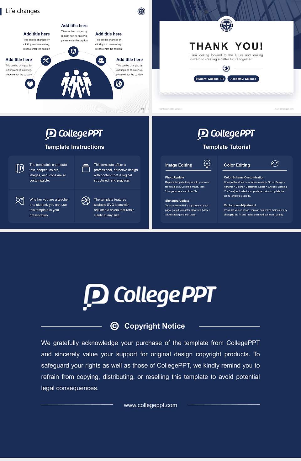 Northpoint Bible College National Scholarship Defense PPT Template4:3 ratio PPT effect preview image4