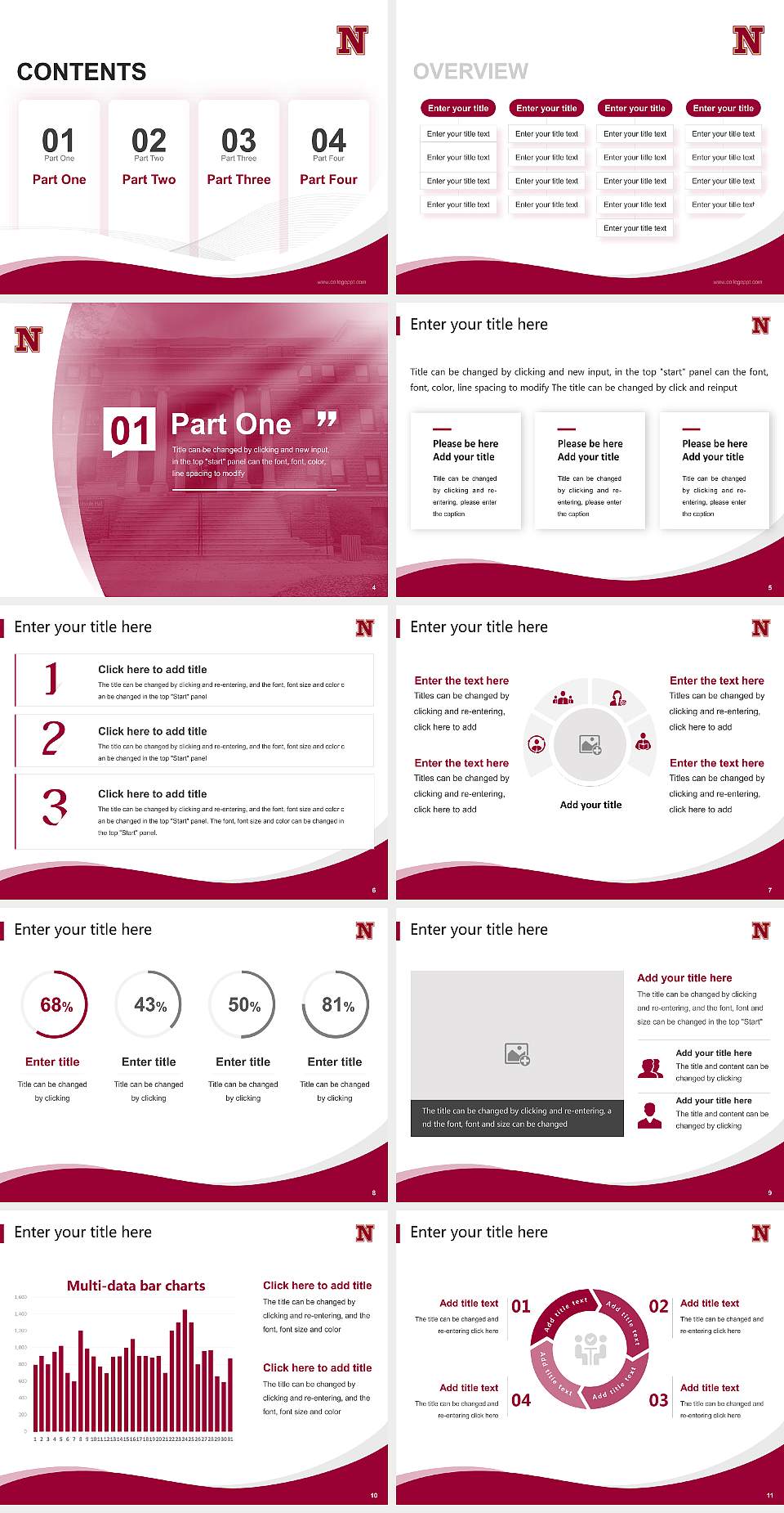 Northern State University Lecture Sharing and Networking Event PPT Template4:3 ratio PPT effect preview image2