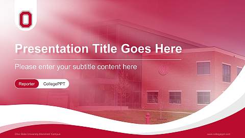 Ohio State University-Mansfield Campus Lecture Sharing and Networking Event PPT Template