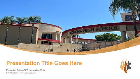 Oak Valley College Course/Courseware Creation PPT Template