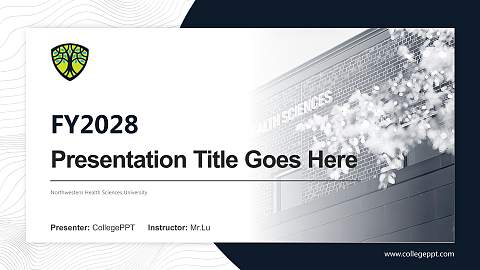 Northwestern Health Sciences University Academic Presentation/Research Findings Report PPT Template