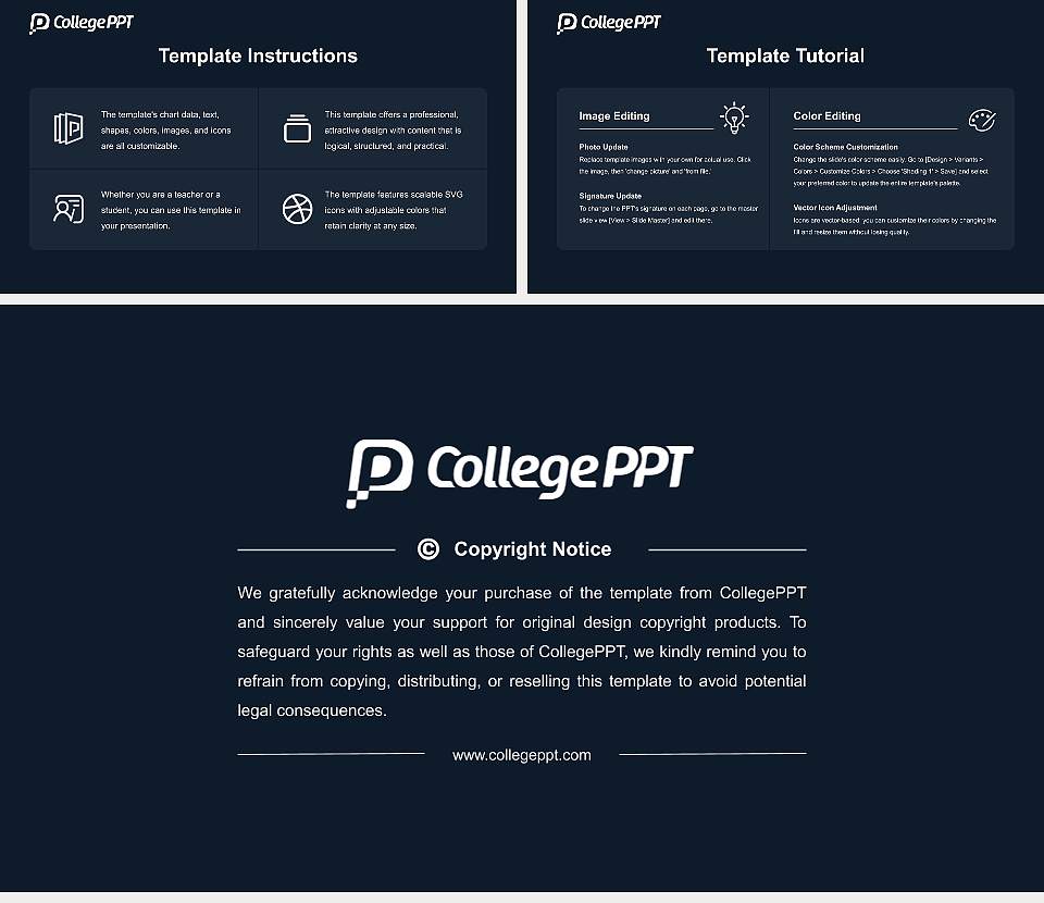 Northwestern Health Sciences University Academic Presentation/Research Findings Report PPT Template16:9 ratio PPT effect preview image5