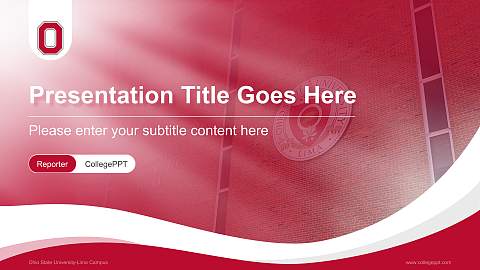 Ohio State University-Lima Campus Lecture Sharing and Networking Event PPT Template