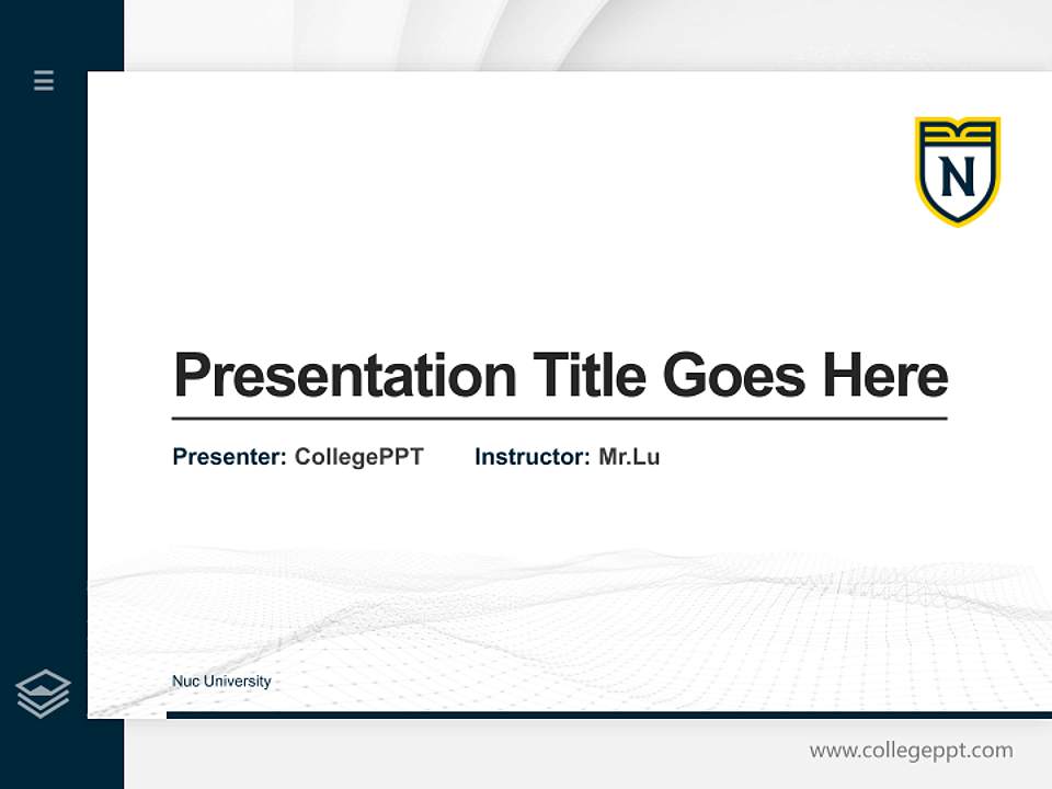 Nuc University Thesis Proposal/Graduation Defense PPT Template4:3 ratio PPT effect preview image5