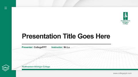 Northwestern Michigan College Thesis Proposal/Graduation Defense PPT Template