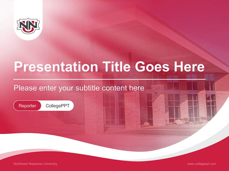 Northwest Nazarene University Lecture Sharing and Networking Event PPT Template4:3 ratio PPT effect preview image4