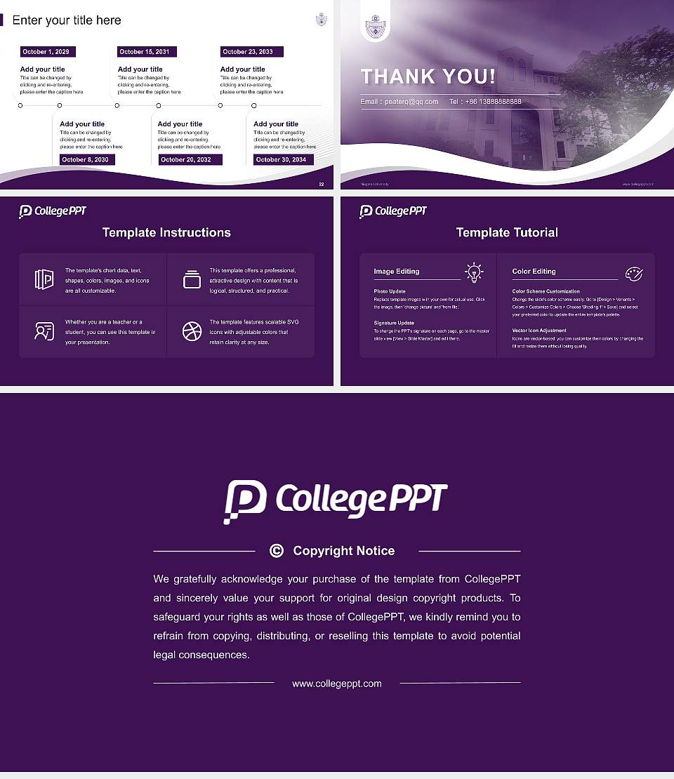 Niagara University Lecture Sharing and Networking Event PPT Template16:9 ratio PPT effect preview image4