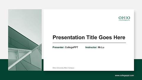 Ohio University-Main Campus General Purpose PPT Template