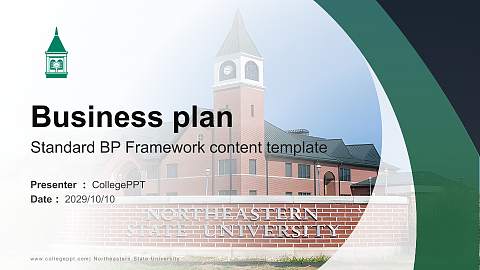 Northeastern State University Competition/Entrepreneurship Contest PPT Template
