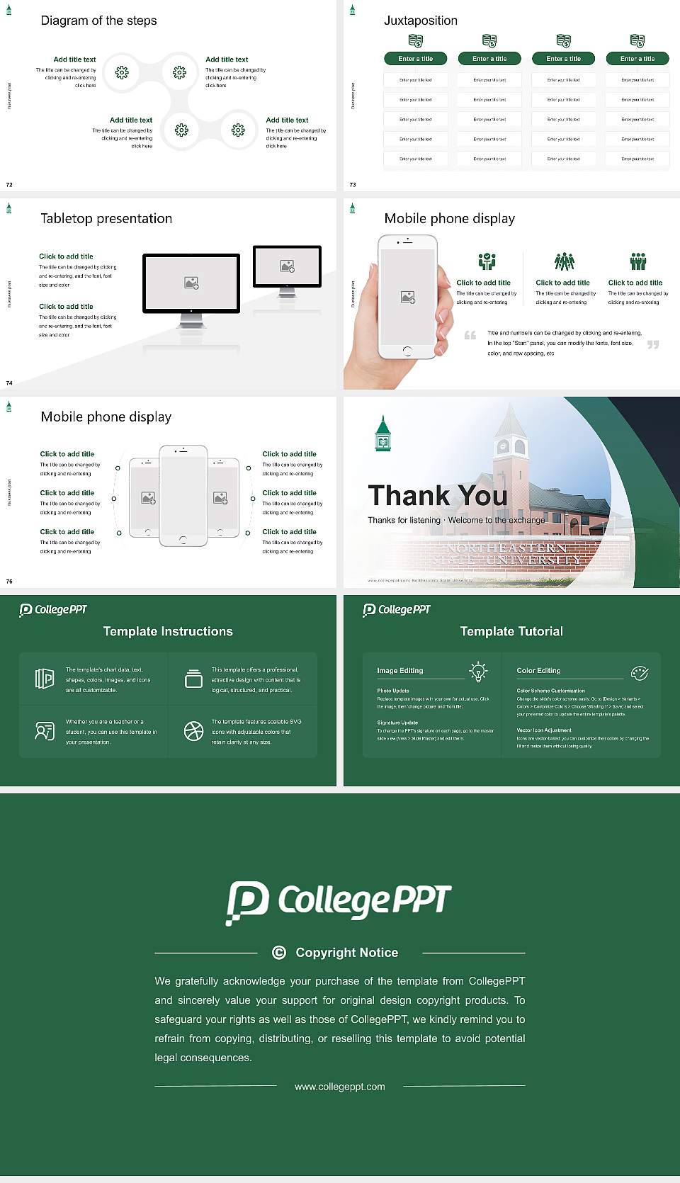 Northeastern State University Competition/Entrepreneurship Contest PPT Template16:9 ratio PPT effect preview image9