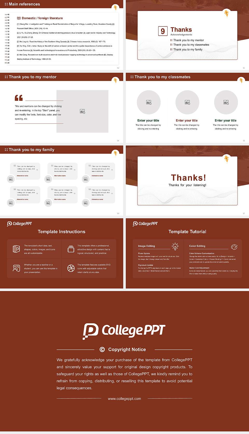 Oak Hills Christian College Graduation Thesis Defense PPT Template16:9 ratio PPT effect preview image7