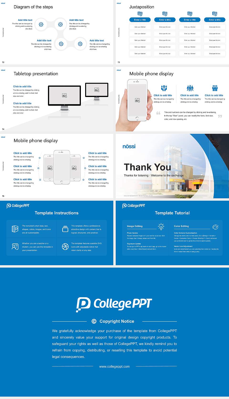 Nossi College of Art Competition/Entrepreneurship Contest PPT Template16:9 ratio PPT effect preview image9