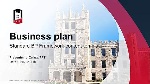 Northern Illinois University Competition/Entrepreneurship Contest PPT Template
