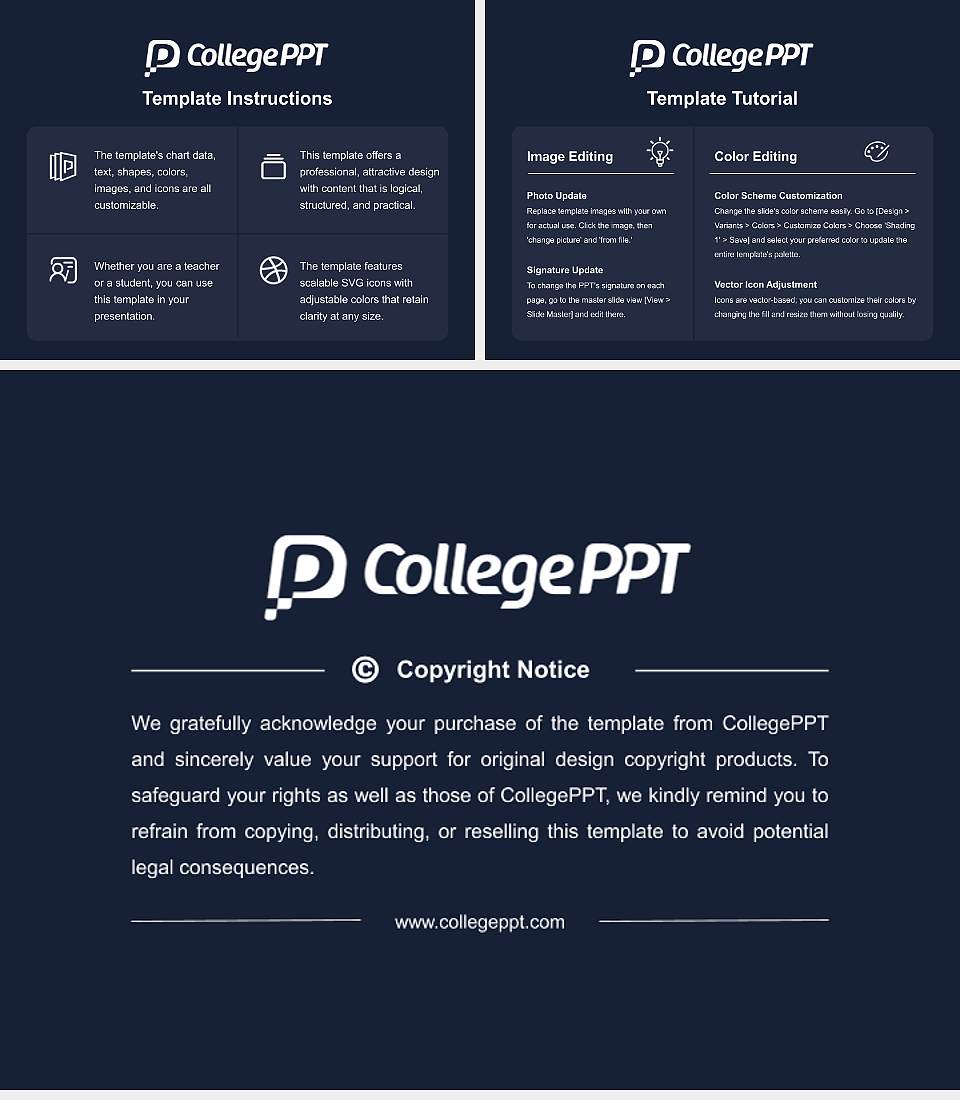 Northland College Course/Courseware Creation PPT Template4:3 ratio PPT effect preview image5