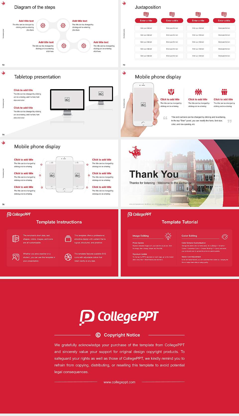 Northwestern Oklahoma State University Competition/Entrepreneurship Contest PPT Template16:9 ratio PPT effect preview image9