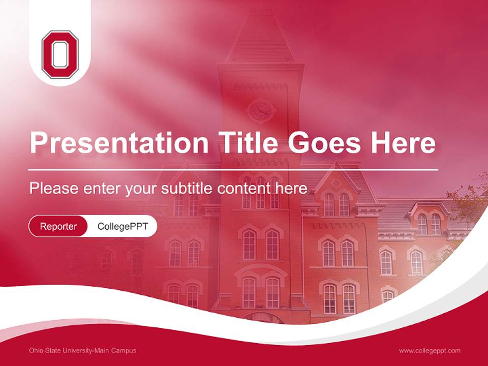 Ohio State University-Main Campus Lecture Sharing and Networking Event PPT Template4:3 ratio PPT effect preview image4