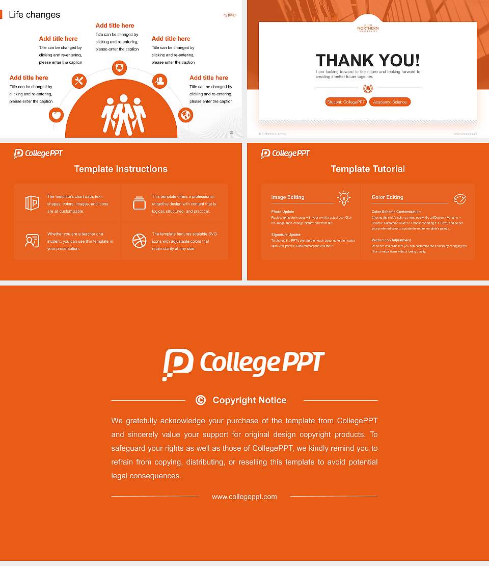 Ohio Northern University National Scholarship Defense PPT Template16:9 ratio PPT effect preview image4