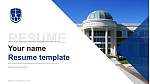 Oakland City University Resume PPT Template
