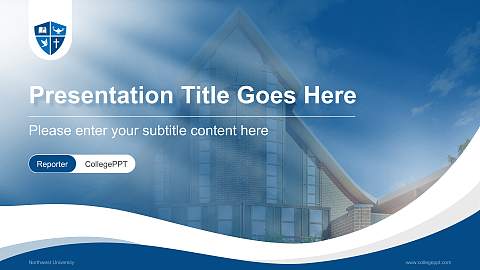 Northwest University Lecture Sharing and Networking Event PPT Template