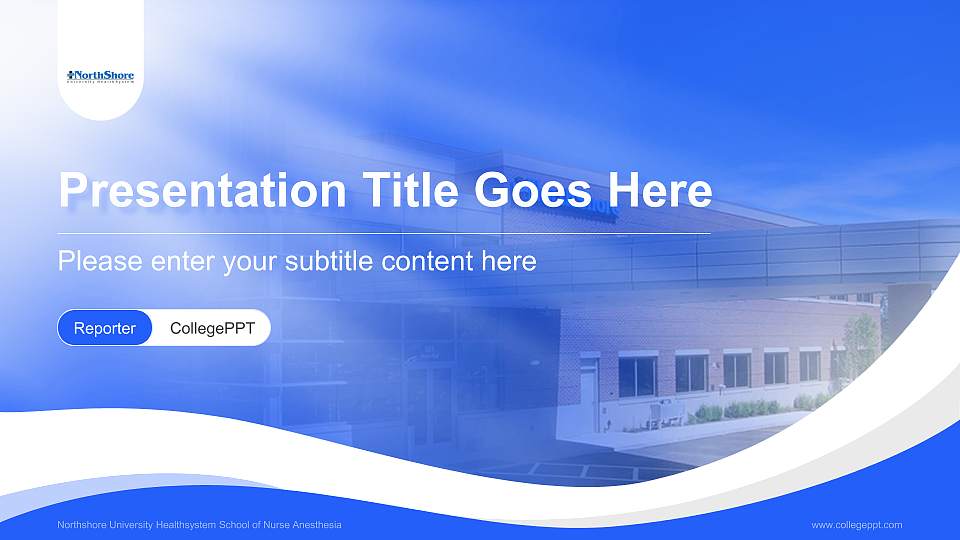 Northshore University Healthsystem School of Nurse Anesthesia Lecture Sharing and Networking Event PPT Template16:9 ratio PPT effect preview image