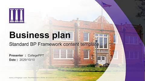 Northwestern State University of Louisiana Competition/Entrepreneurship Contest PPT Template