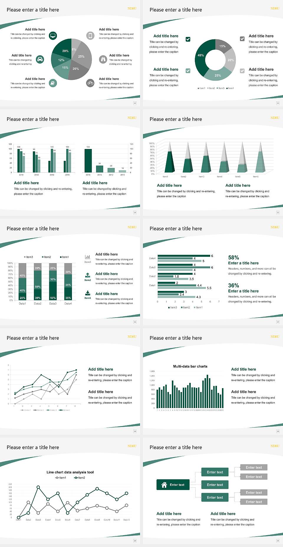 North Dakota State University-Main Campus Course/Courseware Creation PPT Template4:3 ratio PPT effect preview image3