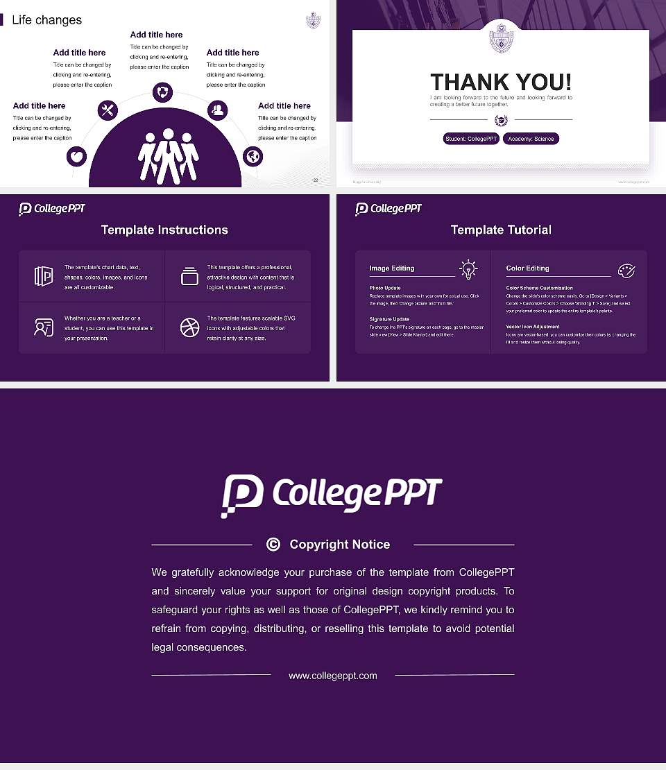 Niagara University National Scholarship Defense PPT Template16:9 ratio PPT effect preview image4