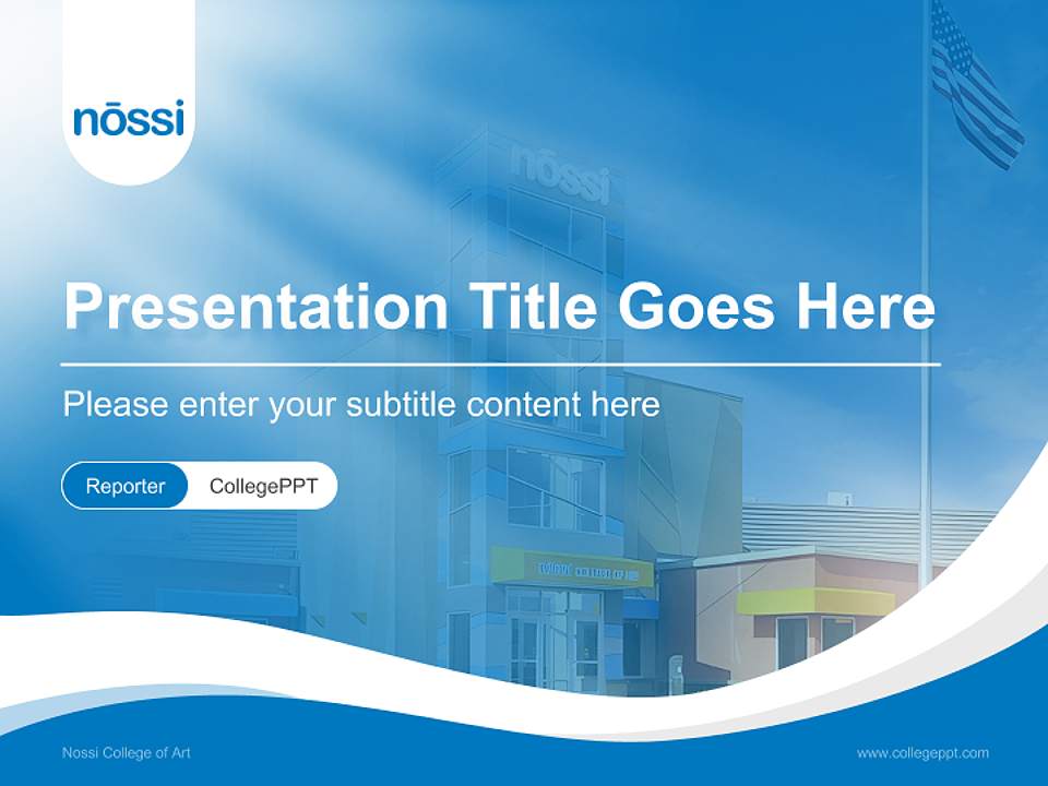 Nossi College of Art Lecture Sharing and Networking Event PPT Template4:3 ratio PPT effect preview image4