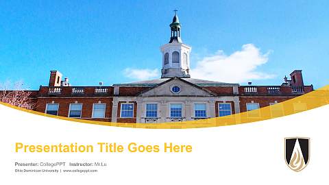 Ohio Dominican University Course/Courseware Creation PPT Template