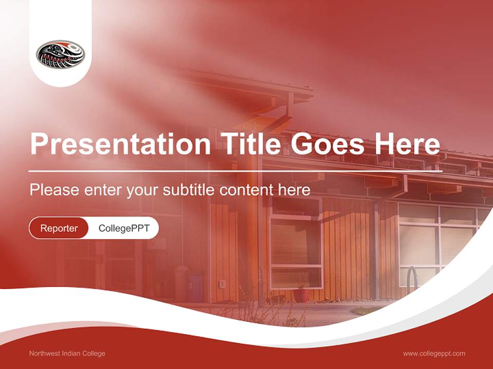 Northwest Indian College Lecture Sharing and Networking Event PPT Template4:3 ratio PPT effect preview image4