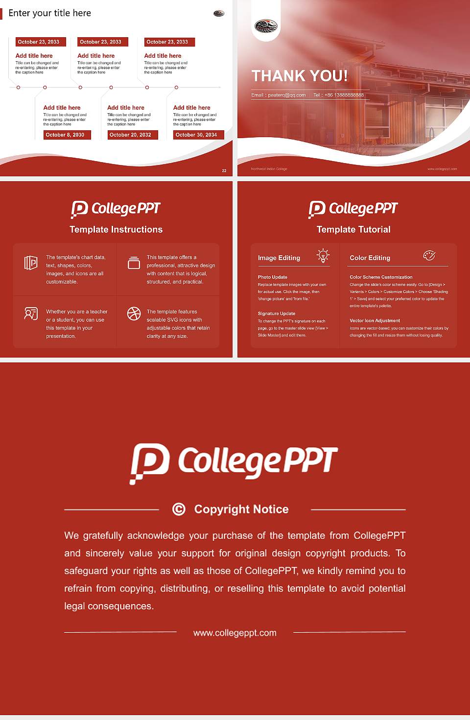 Northwest Indian College Lecture Sharing and Networking Event PPT Template4:3 ratio PPT effect preview image4