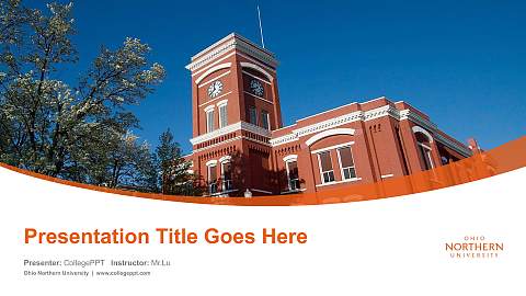 Ohio Northern University Course/Courseware Creation PPT Template