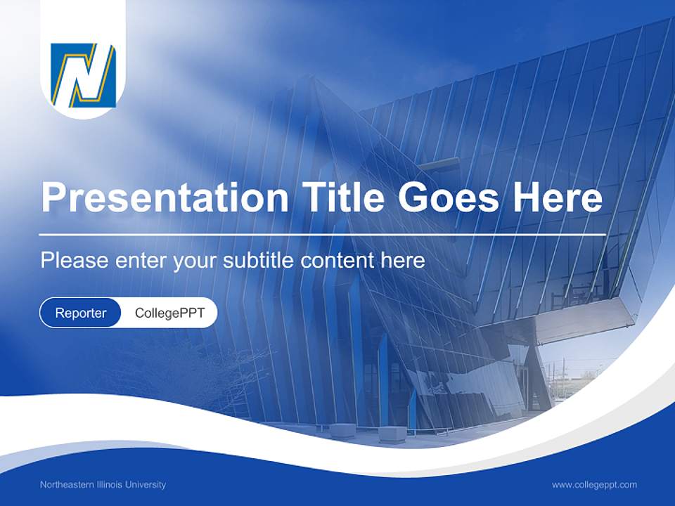 Northeastern Illinois University Lecture Sharing and Networking Event PPT Template4:3 ratio PPT effect preview image4