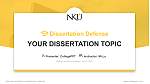 Northern Kentucky University学位論文弁論PPTテンプレート