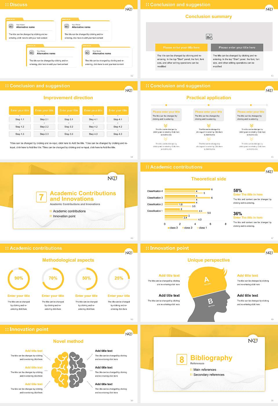 Northern Kentucky University Graduation Thesis Defense PPT Template16:9 ratio PPT effect preview image6
